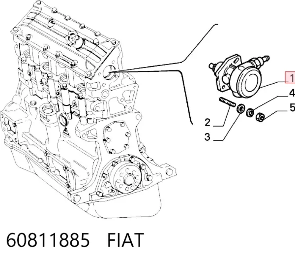 Вакуумный насос 60811885 Fiat/Alfa/Lancia