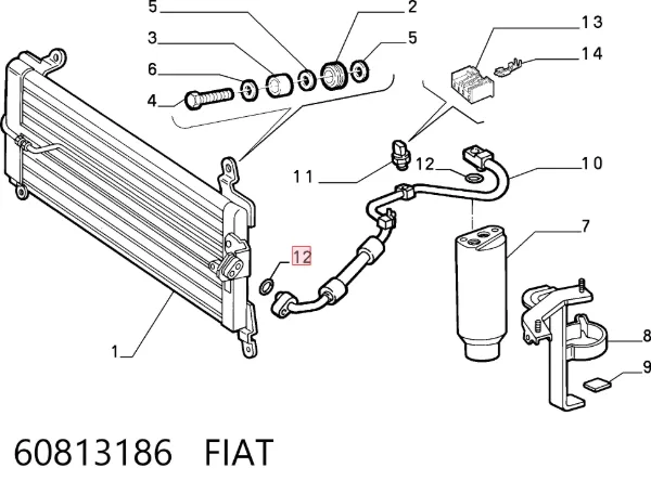  60813186 Fiat/Alfa/Lancia