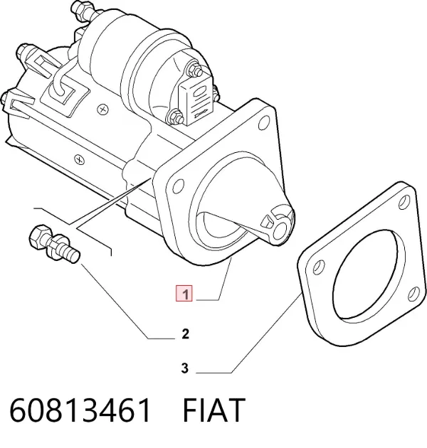 Стартер 60813461 Fiat/Alfa/Lancia