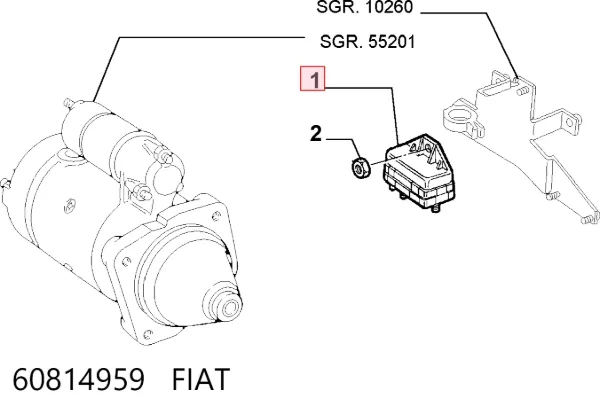 Реле свечей накала 60814959 Fiat/Alfa/Lancia