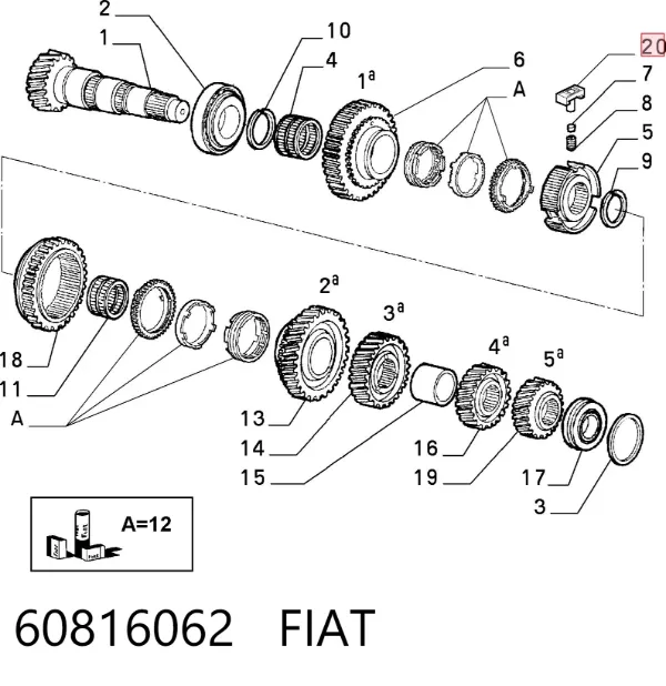  60816062 Fiat/Alfa/Lancia