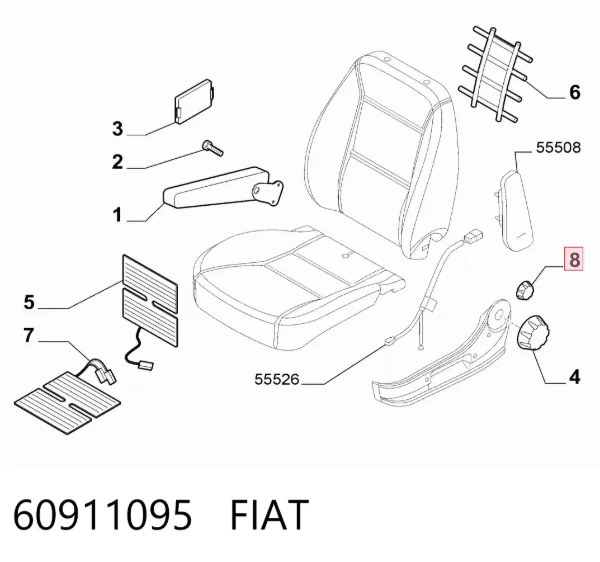  60911095 Fiat/Alfa/Lancia