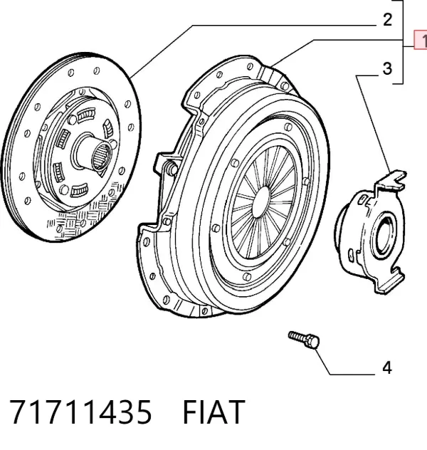 Сцепление 71711435 Fiat/Alfa/Lancia