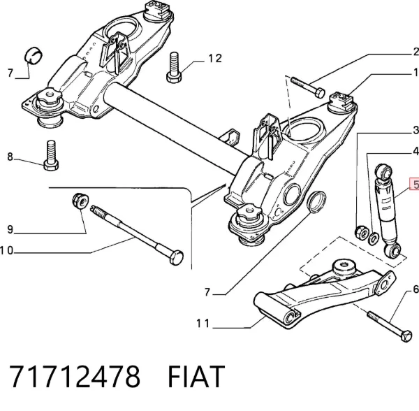 Амортизатор задний 71712478 Fiat/Alfa/Lancia