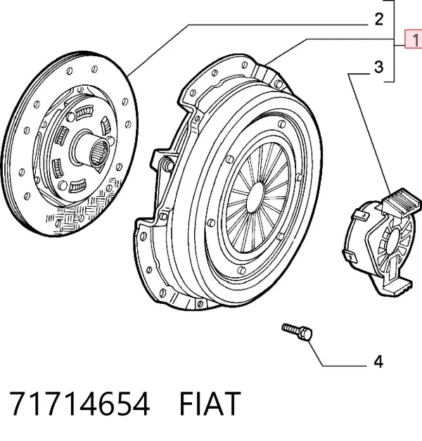 Сцепление 71714654 Fiat/Alfa/Lancia