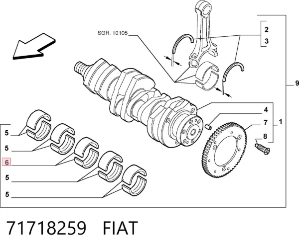  71718259 Fiat/Alfa/Lancia