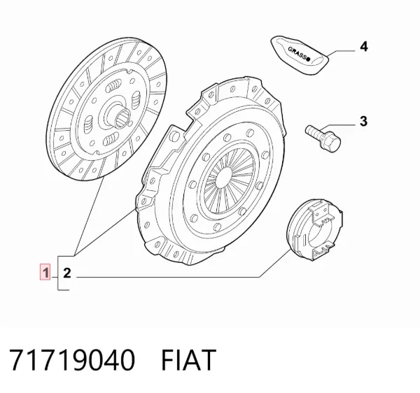 Сцепление 71719040 Fiat/Alfa/Lancia