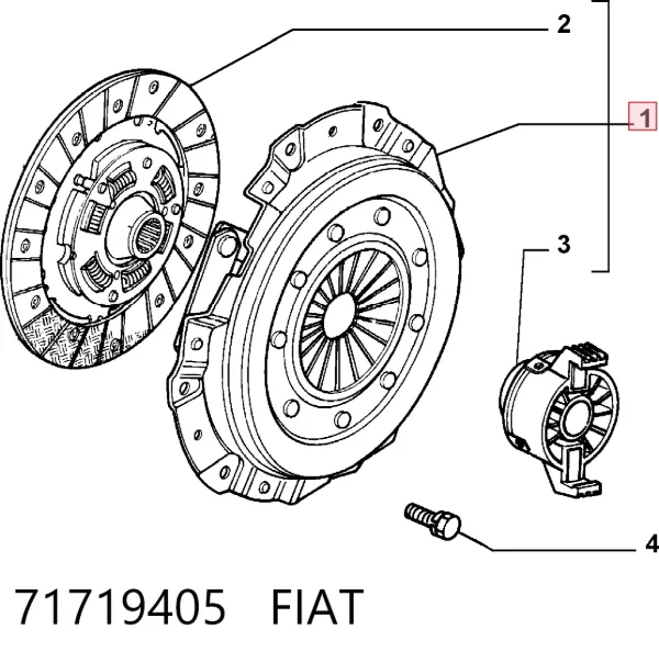 Сцепление 71719405 Fiat/Alfa/Lancia