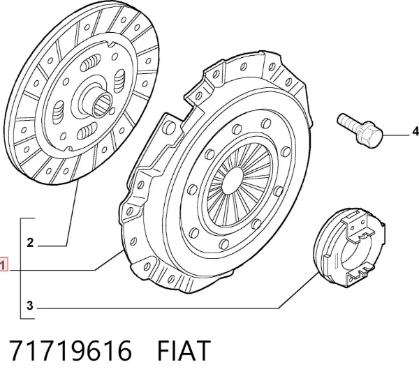 Сцепление 71719616 Fiat/Alfa/Lancia