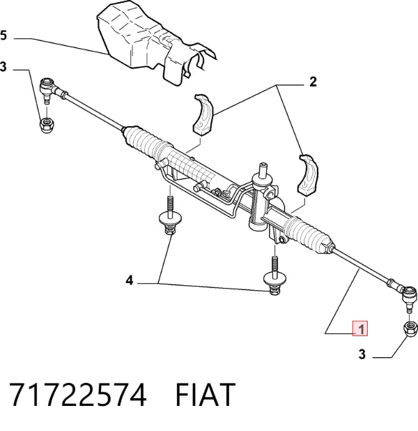 Рулевая рейка 71722574 Fiat/Alfa/Lancia