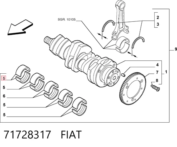  71728317 Fiat/Alfa/Lancia