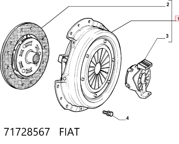 Сцепление 71728567 Fiat/Alfa/Lancia