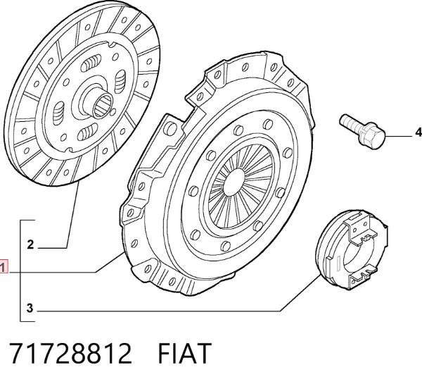 Сцепление 71728812 Fiat/Alfa/Lancia