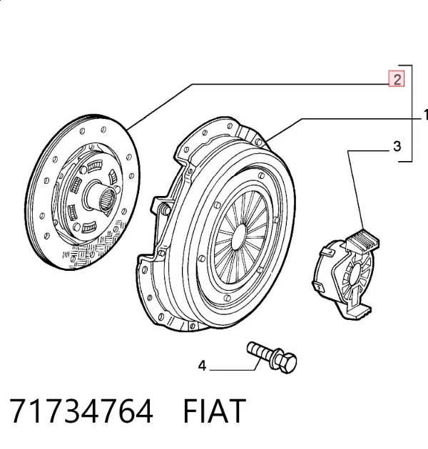 Сцепление 71734764 Fiat/Alfa/Lancia