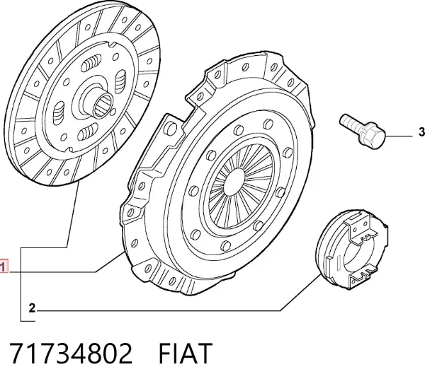 Сцепление 71734802 Fiat/Alfa/Lancia