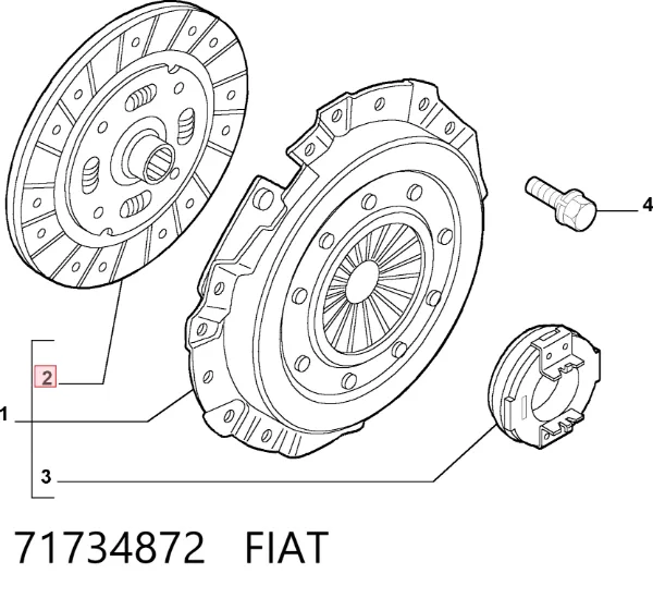 Сцепление 71734872 Fiat/Alfa/Lancia