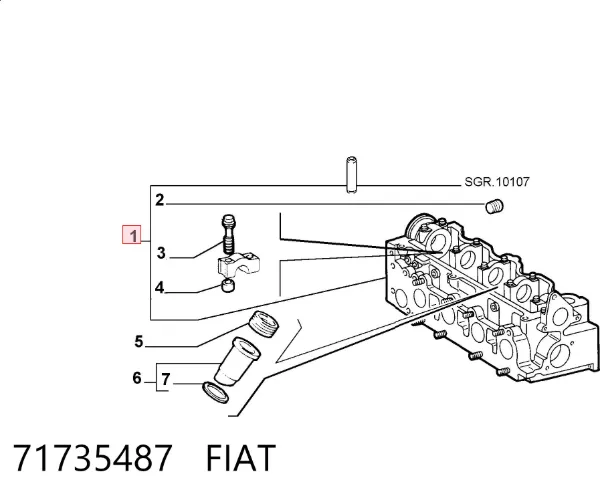 ГБЦ 71735487 Fiat/Alfa/Lancia