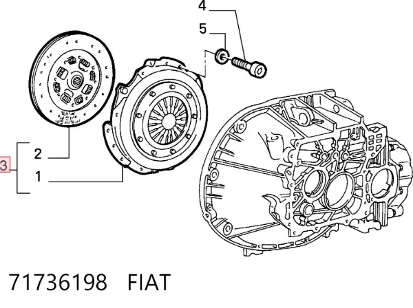 Сцепление 71736198 Fiat/Alfa/Lancia