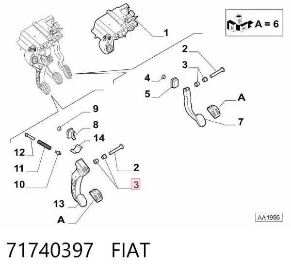  71740397 Fiat/Alfa/Lancia