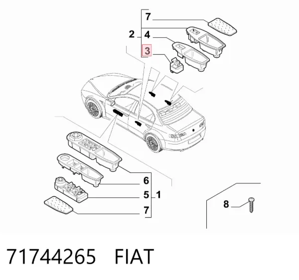  71744265 Fiat/Alfa/Lancia