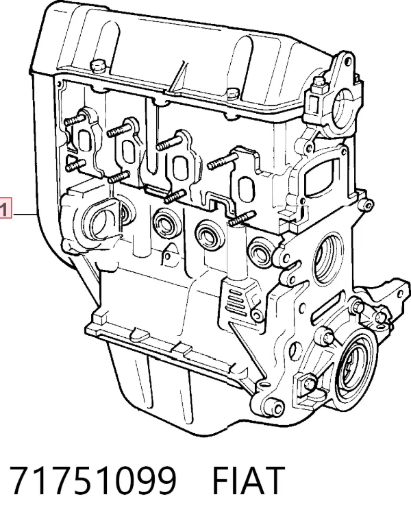 Двигатель 71751099 Fiat/Alfa/Lancia
