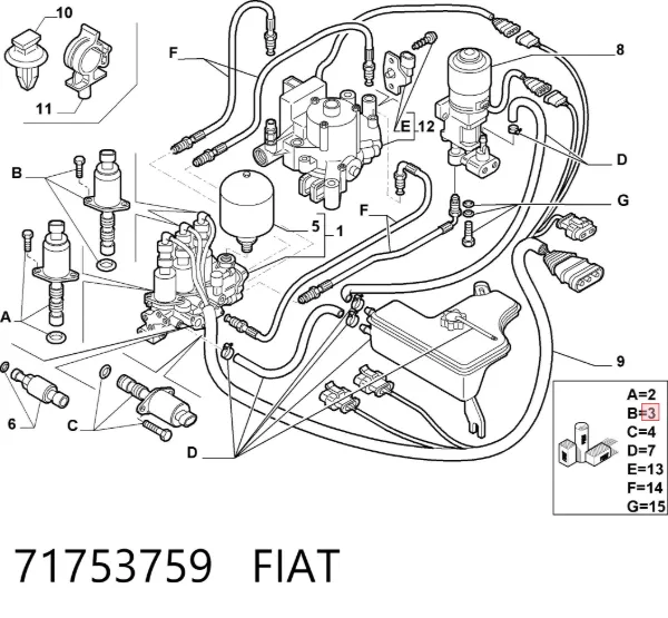 Соленоид АКПП 71753759 Fiat/Alfa/Lancia