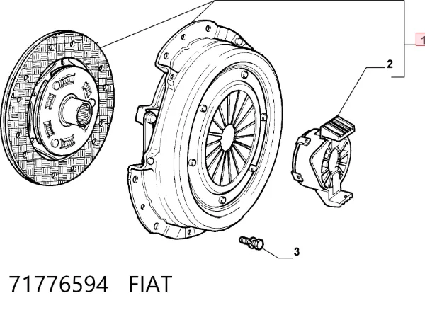 Сцепление 71776594 Fiat/Alfa/Lancia
