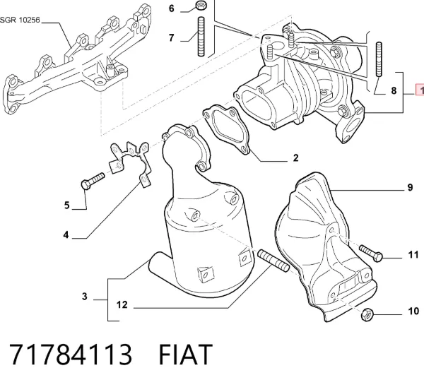 Турбина 71784113 Fiat/Alfa/Lancia