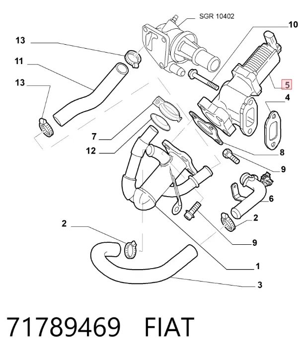 Клапан ЕГР 71789469 Fiat/Alfa/Lancia