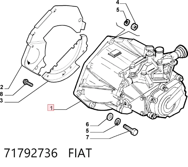 КПП 71792736 Fiat/Alfa/Lancia