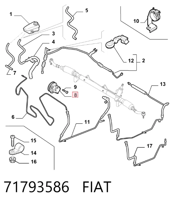 Насос ГУР 71793586 Fiat/Alfa/Lancia