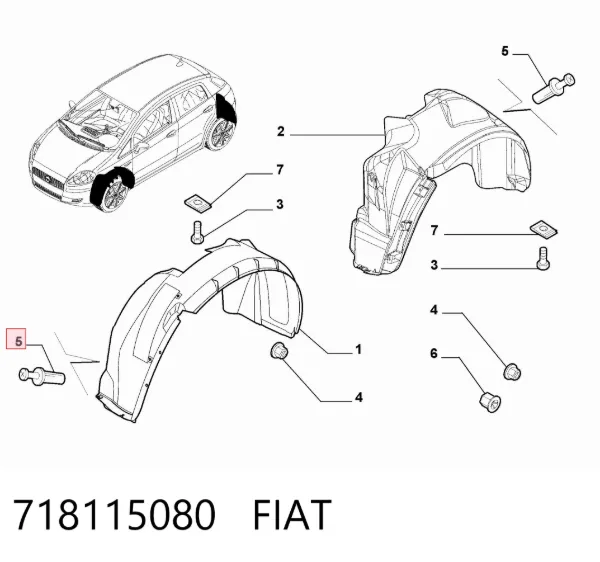  718115080 Fiat/Alfa/Lancia