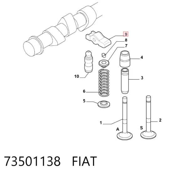 Коромысло 73501138 Fiat/Alfa/Lancia