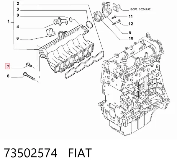  73502574 Fiat/Alfa/Lancia