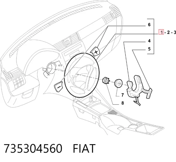Руль 735304560 Fiat/Alfa/Lancia