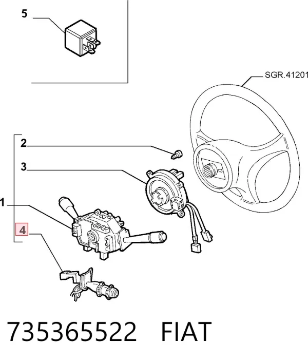 735365522 Fiat/Alfa/Lancia