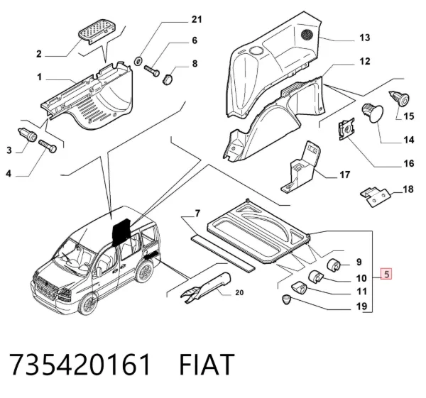  735420161 Fiat/Alfa/Lancia