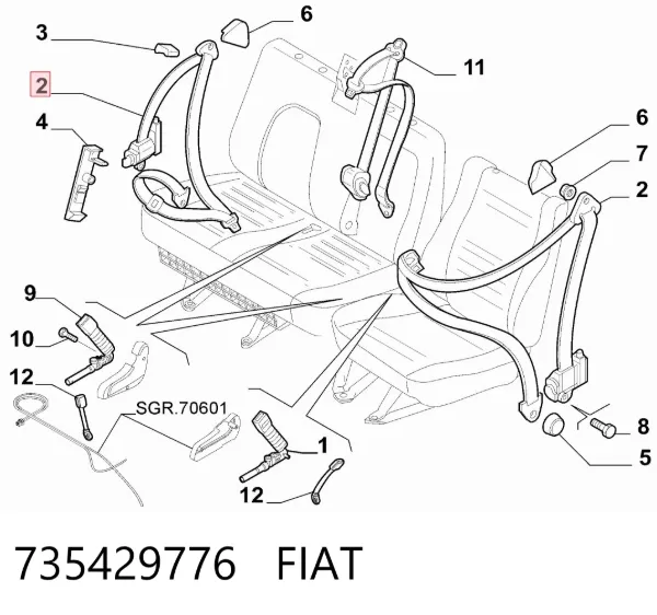  735429776 Fiat/Alfa/Lancia