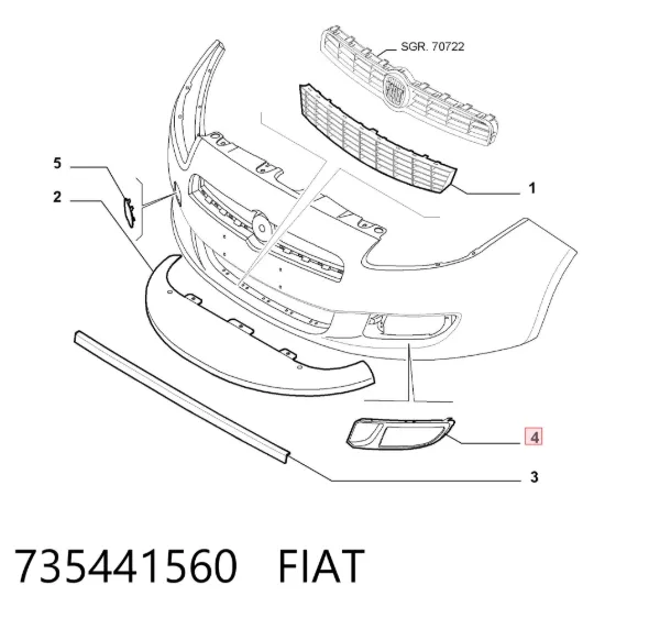  735441560 Fiat/Alfa/Lancia