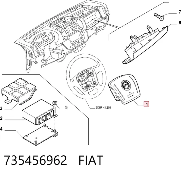  735456962 Fiat/Alfa/Lancia