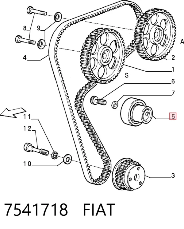 Ролик ГРМ 7541718 Fiat/Alfa/Lancia