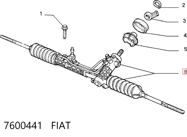 Рулевая рейка 7600441 Fiat/Alfa/Lancia