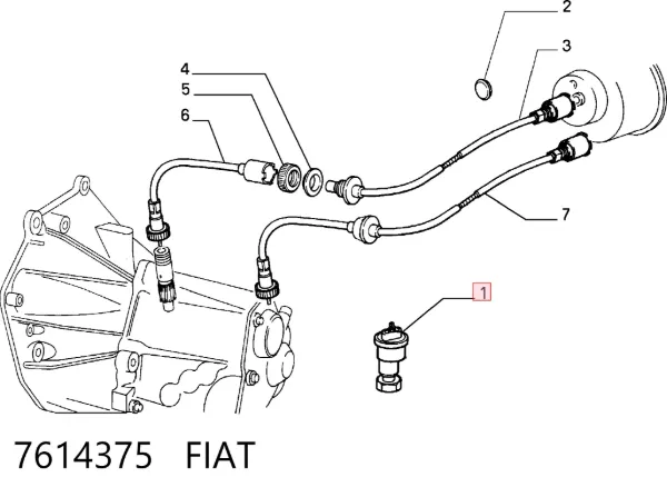 Датчик скорости 7614375 Fiat/Alfa/Lancia