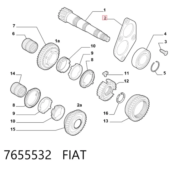 Подшипник КПП 7655532 Fiat/Alfa/Lancia