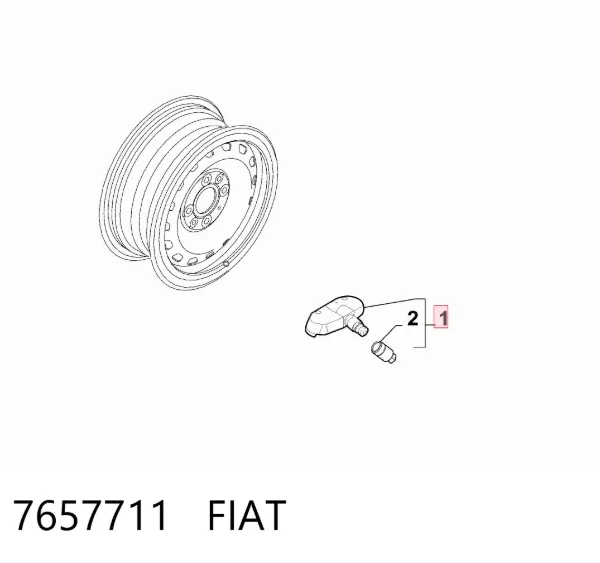Вентиль для колеса 7657711 Fiat/Alfa/Lancia