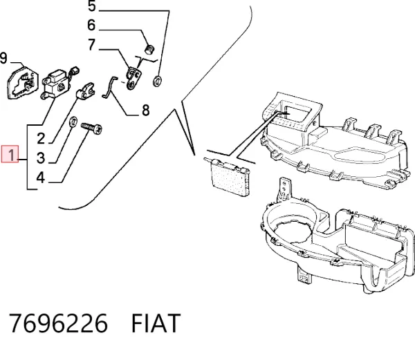 Помпа 7696226 Fiat/Alfa/Lancia