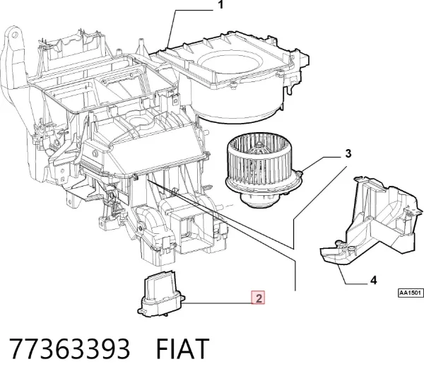 Резистор печки 77363393 Fiat/Alfa/Lancia
