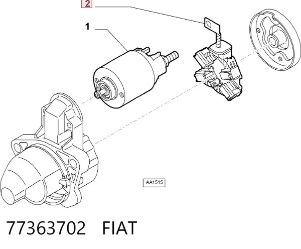 Щеткодержатель стартера 77363702 Fiat/Alfa/Lancia