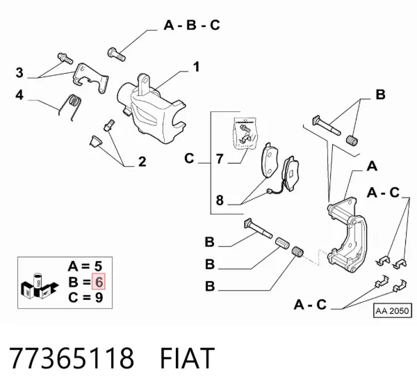  77365118 Fiat/Alfa/Lancia
