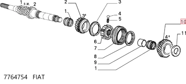  7764754 Fiat/Alfa/Lancia